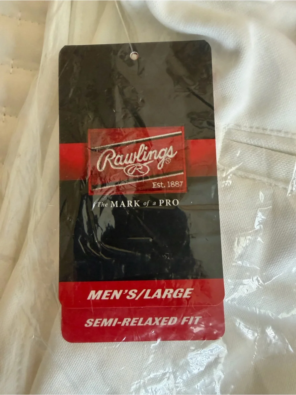Rawlings White Men's Baseball Pants - Large NWT